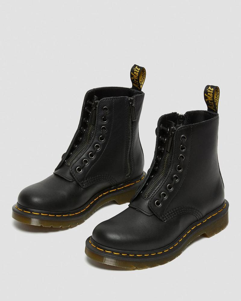 Botas de Invierno Dr Martens 1460 Pascal Nappa Mujer Negros | MX 498OKI